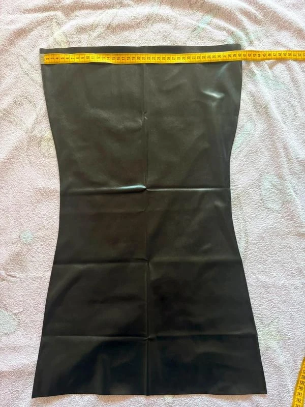 Zwarte buisjurk - latex - maat 36 (S) – photo 4